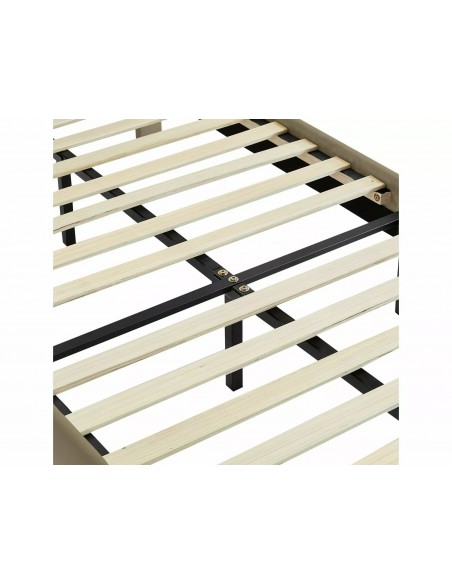 Łóżko tapicerowane 140 Savana Velvet Beżowe