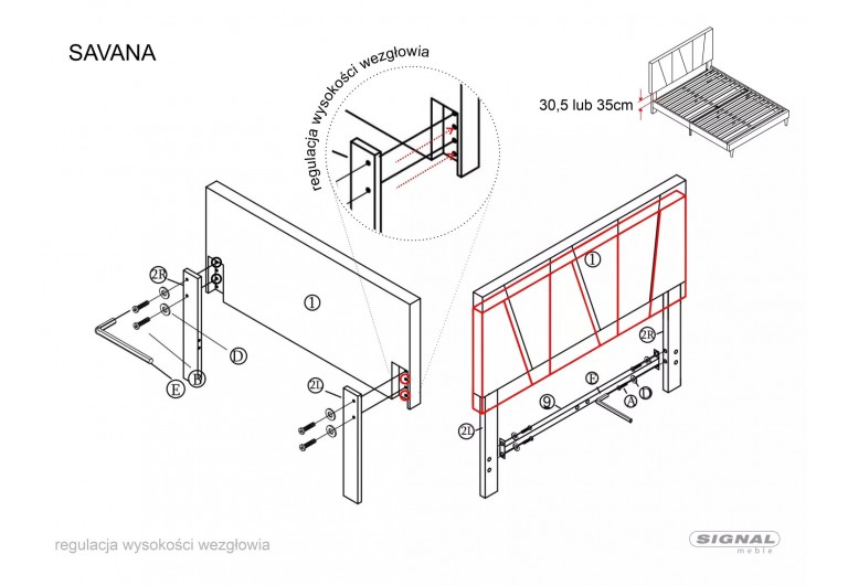 Łóżko tapicerowane 140 Savana Velvet Beżowe
