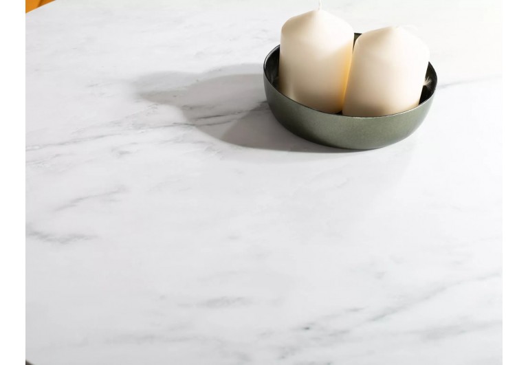 Stół okrągły Alto II Biały Marmur