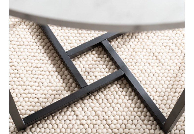 Stół okrągły Alto II Biały Marmur