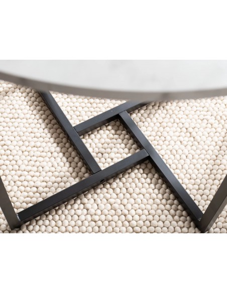 Stół okrągły Alto II Biały Marmur