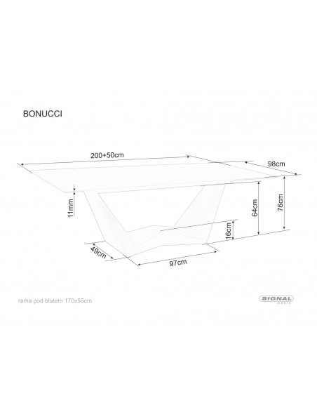 Stół rozkładany Bonucci Ceramic Statuario Venato