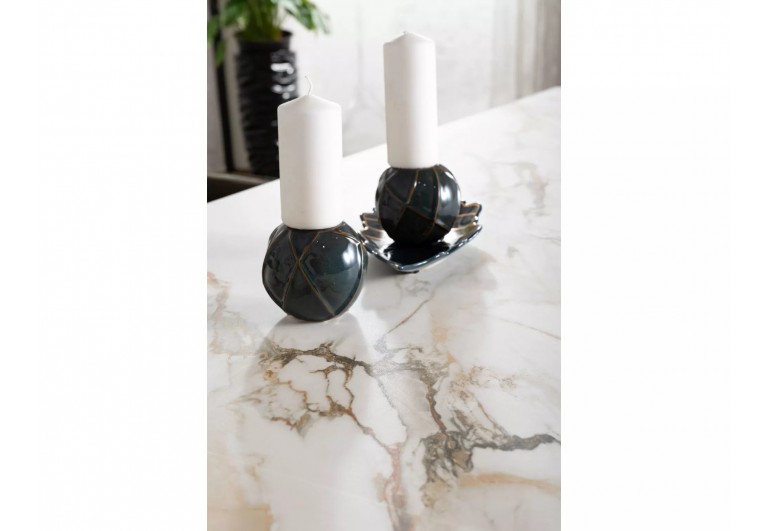 Stół rozkładany Columbus Ceramic Amber Bianco