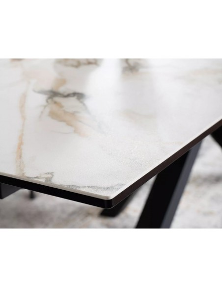 Stół rozkładany Columbus Ceramic Amber Bianco