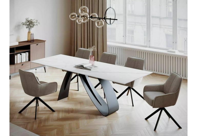 Stół rozkładany Diuna Ceramic Statuario Venato