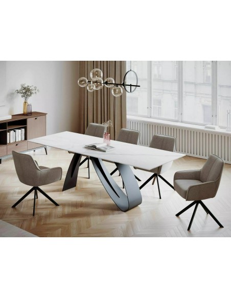 Stół rozkładany Diuna Ceramic Statuario Venato