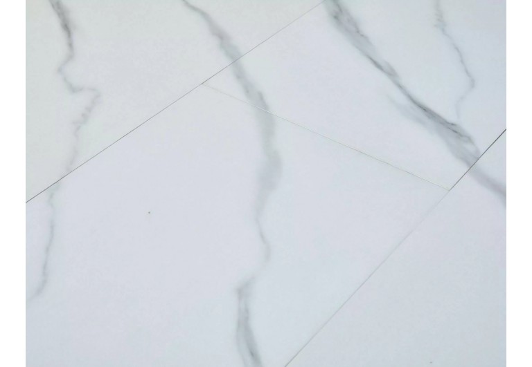 Stół okrągły rozkładany 100-135 Gaston Biały Marmur