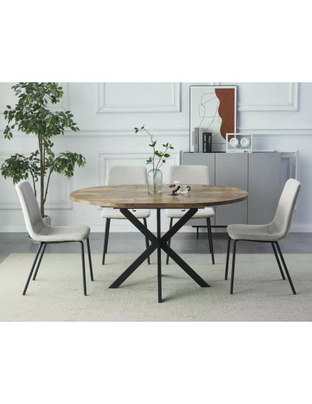 Stół okrągły rozkładany 100-135 Gaston Orzech Vintage