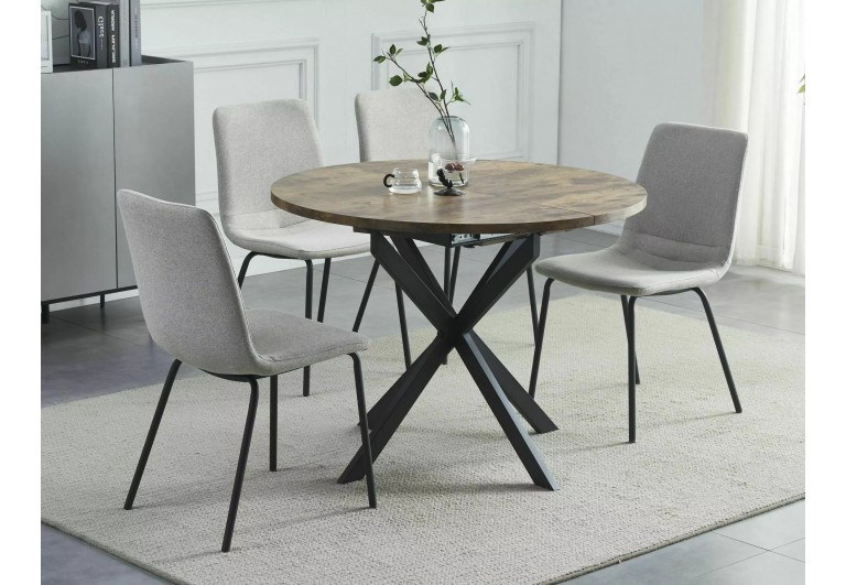 Stół okrągły rozkładany 100-135 Gaston Orzech Vintage