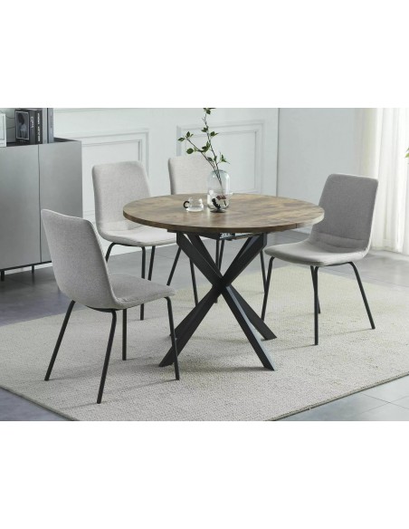 Stół okrągły rozkładany 100-135 Gaston Orzech Vintage