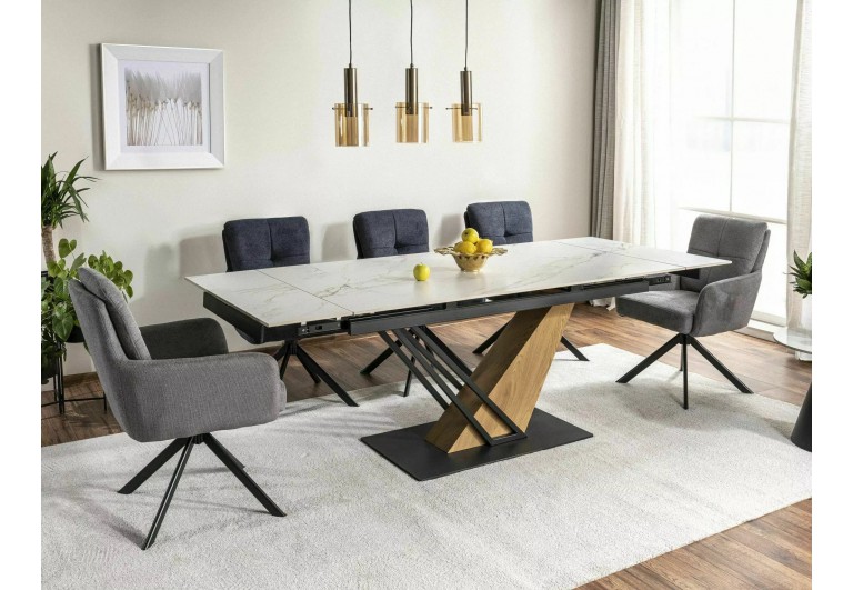 Stół rozkładany 160-220 Genesis Biały Mat