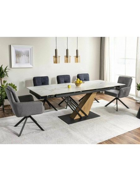 Stół rozkładany 160-220 Genesis Biały Mat