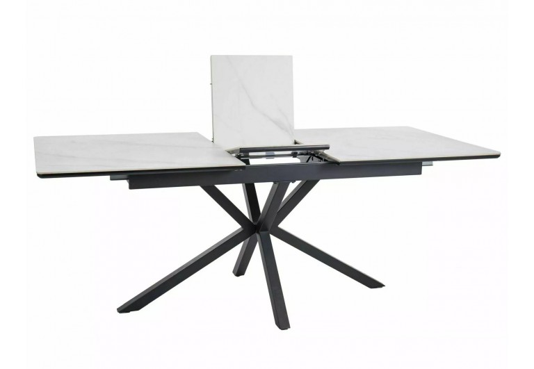 Stół rozkładany 160-200 Logan Ceramic Biały Mat