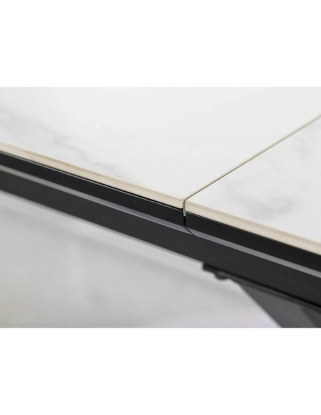 Stół rozkładany 160-200 Logan Ceramic Biały Mat