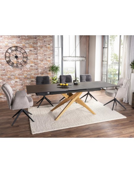 Stół rozkładany 180-230 Loreto Ceramic Ossido Bruno