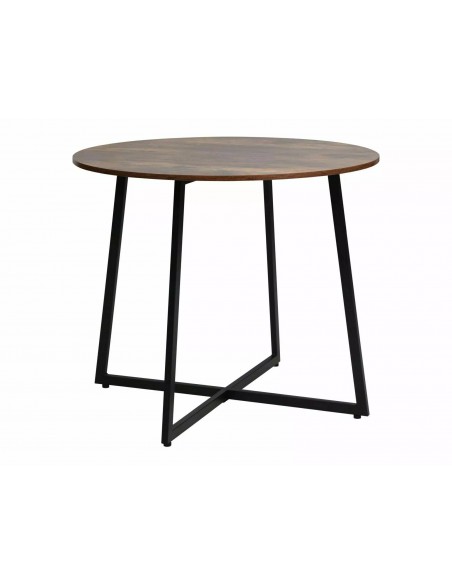Stół okrągły 90 Luna Brąz Rustykalny