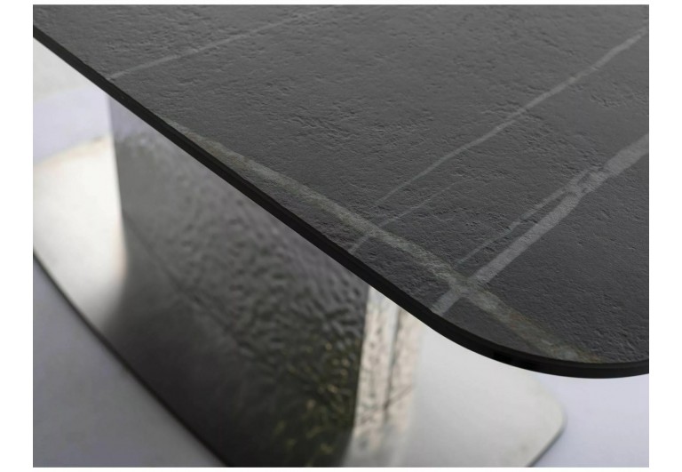 Stół rozkładany 160-240 Moncler Ceramic Sahara Noir Czarny Mat