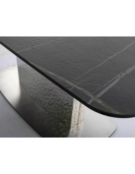 Stół rozkładany 160-240 Moncler Ceramic Sahara Noir Czarny Mat