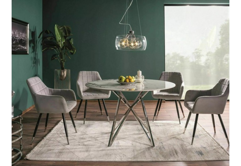 Stół okrągły 90 Murano Biały Połysk