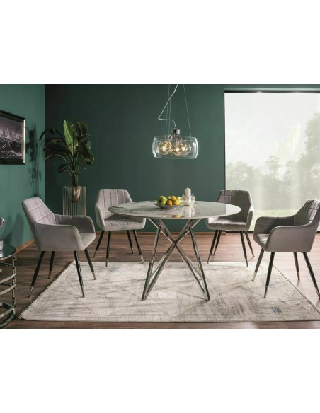 Stół okrągły 90 Murano Biały Połysk