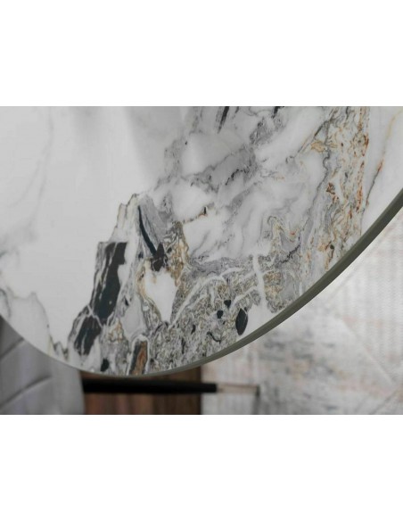 Stół okrągły 90 Murano Biały Połysk