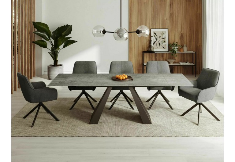 Stół rozkładany 160-240 Salvadore Ceramic Pietra Di Savoia