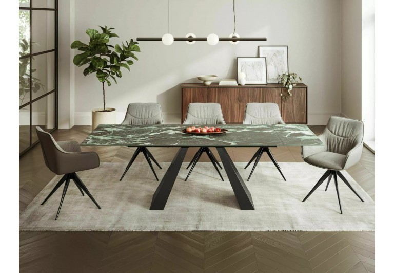 Stół rozkładany 160-240 Salvadore Ceramic Verde Alpi