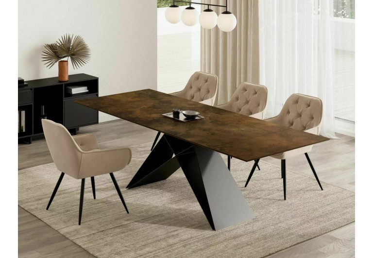 Stół rozkładany 160-240 Westin Ceramic Ossido Bruno