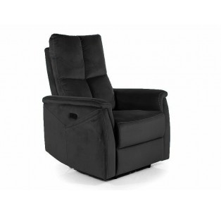 Fotel rozkładany Neptun M Velvet Czarny