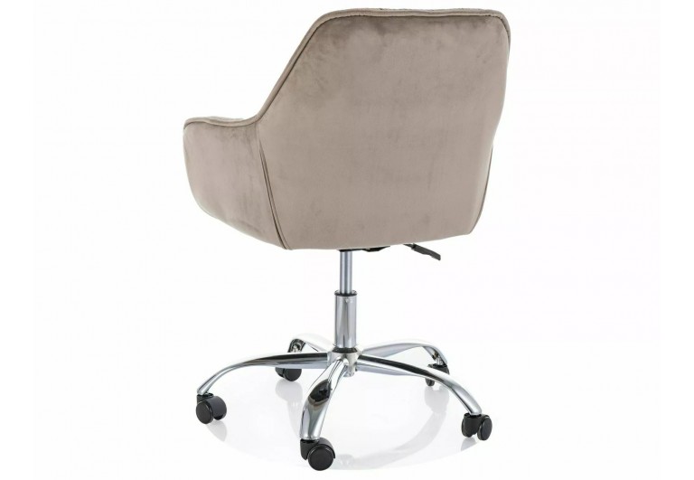 Fotel obrotowy Q-190 Velvet Ciemny Beż