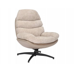 Fotel wypoczynkowy obrotowy Giselle Beżowy