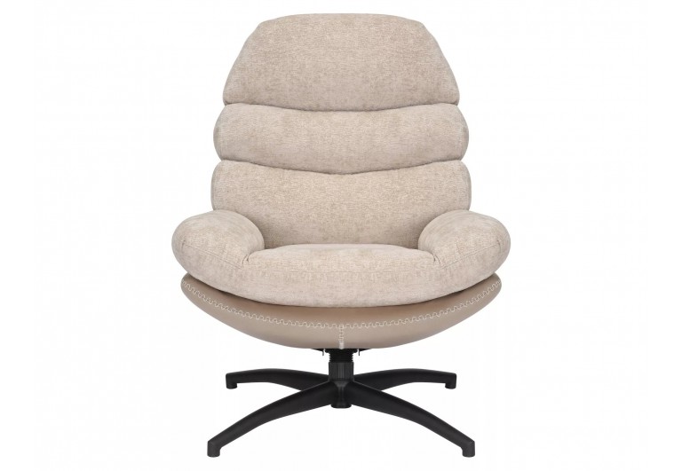 Fotel wypoczynkowy obrotowy Giselle Beżowy