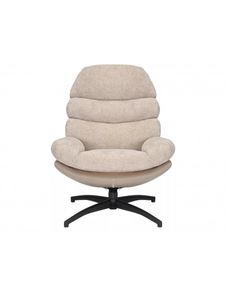 Fotel wypoczynkowy obrotowy Giselle Beżowy