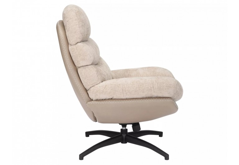 Fotel wypoczynkowy obrotowy Giselle Beżowy