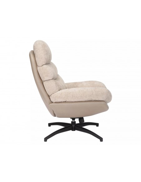Fotel wypoczynkowy obrotowy Giselle Beżowy