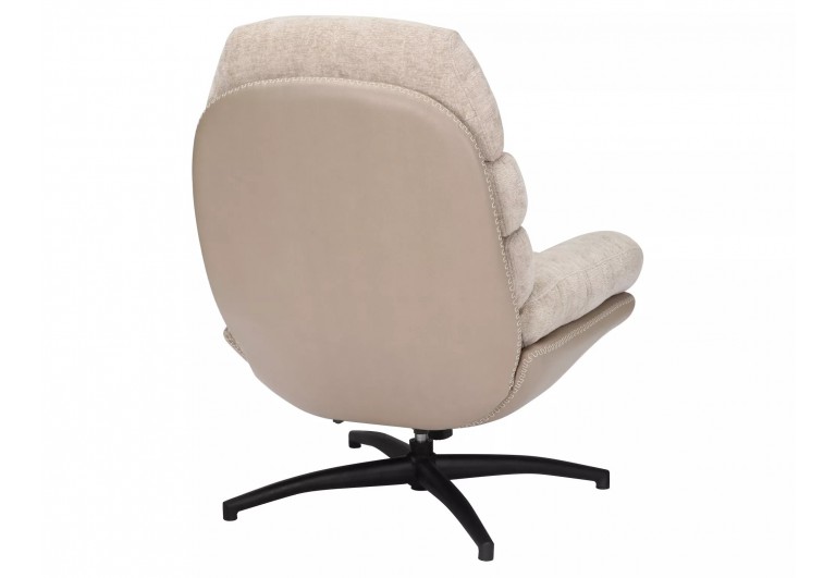 Fotel wypoczynkowy obrotowy Giselle Beżowy