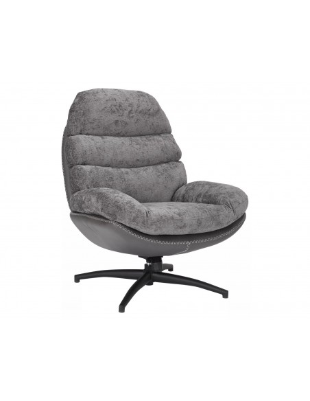 Fotel wypoczynkowy obrotowy Giselle Szary
