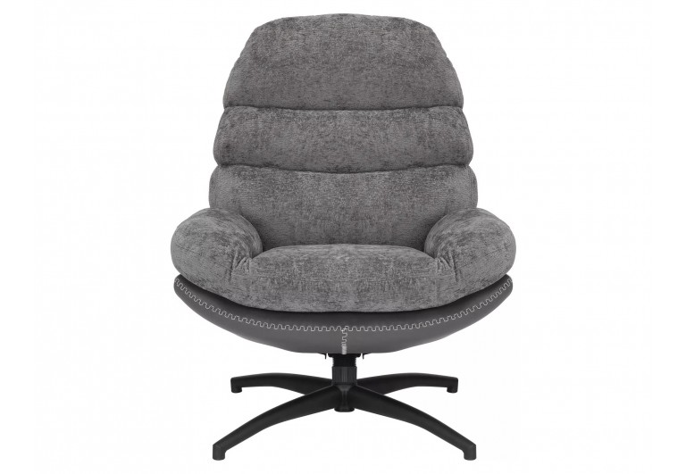 Fotel wypoczynkowy obrotowy Giselle Szary