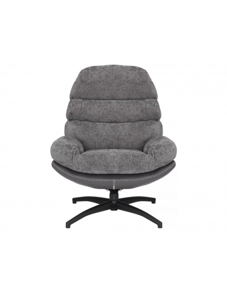 Fotel wypoczynkowy obrotowy Giselle Szary