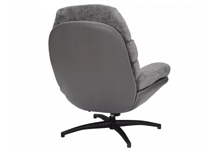 Fotel wypoczynkowy obrotowy Giselle Szary