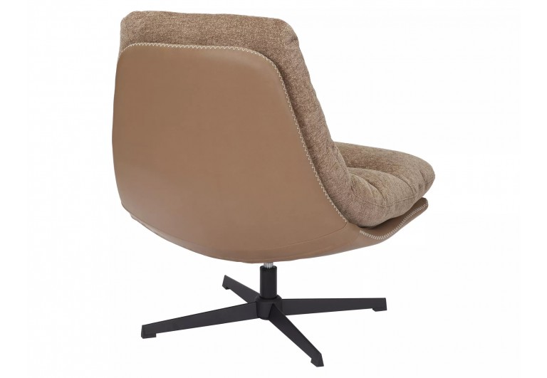 Fotel wypoczynkowy obrotowy Felicia Raven Latte