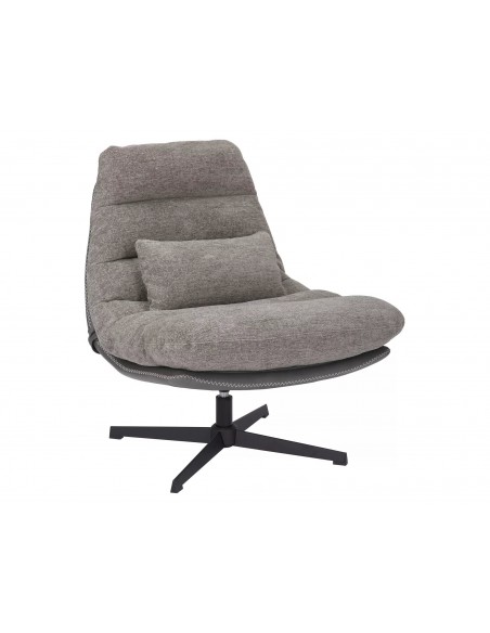 Fotel wypoczynkowy obrotowy Felicia Raven Szary