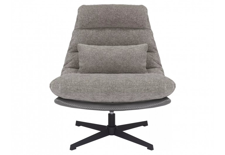 Fotel wypoczynkowy obrotowy Felicia Raven Szary