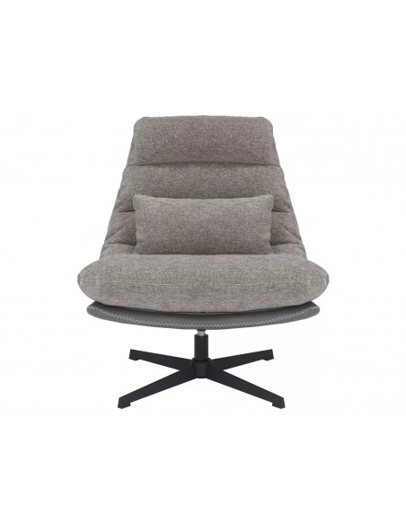 Fotel wypoczynkowy obrotowy Felicia Raven Szary