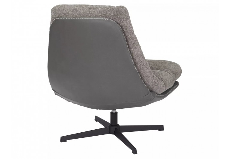 Fotel wypoczynkowy obrotowy Felicia Raven Szary