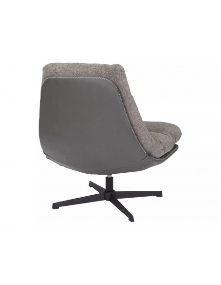 Fotel wypoczynkowy obrotowy Felicia Raven Szary