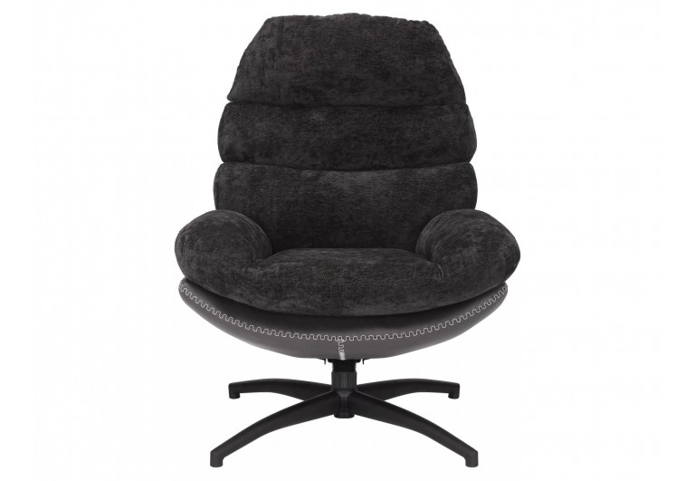 Fotel wypoczynkowy obrotowy Giselle Czarny