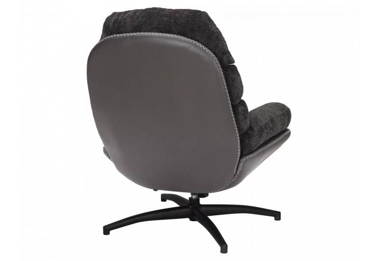 Fotel wypoczynkowy obrotowy Giselle Czarny