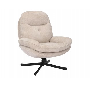 Fotel wypoczynkowy obrotowy Harper Beżowy