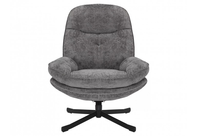 Fotel wypoczynkowy obrotowy Harper Szary